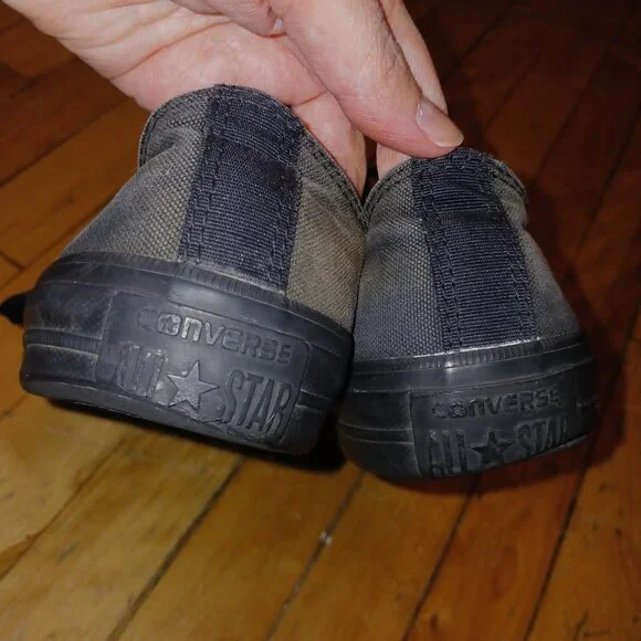 Converse Chuck Taylor II‎ All Star Low Black Lunarlon M 8.5 W 10.5 Monochrome - Picture 5 of 5